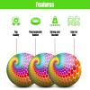 imageNew Bounce Bouncy Balls for Kids  Playground Balls  Set of 6 Balls with Pump  85quot Ball for Children Toddlers and PetsPolka Dot Swirl