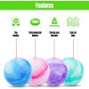imageNew Bounce Inflatable Bouncing Balls  Set of 4 Marbleized 85quot Balls with Pump ampamp 2 Pins  Sensory Play for Kids ampamp Pets  IndoorOutdoor Playground Toy