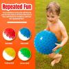 imageNew Bounce Knobby Balls Set for Kids  Set of 4 Bumpy 85quot Sensory Inflatable Balls with Pump  Textured Toys for Toddlers Therapy Outdoor Play Party Favors ampamp Dog Toys
