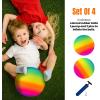 imageNew Bounce Playground Balls for Kids  Set of 2 Rainbow Colored Rubber Bouncing Kick Balls Plus Pump  Regulation Size for Dodgeball and More  Durable Inflatable 85quot Game Ball