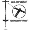imageNew Bounce Pogo Stick for Kids  Pogo Sticks 40 to 80 Lbs  Sport Edition Quality Easy Grip PogoStick for Hours of Wholesome FunBlack  Charcoal