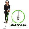 imageNew Bounce Pogo Stick for Kids  Pogo Sticks 40 to 80 Lbs  Sport Edition Quality Easy Grip PogoStick for Hours of Wholesome FunBlack  Green