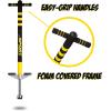 imageNew Bounce Pogo Stick for Kids  Pogo Sticks 40 to 80 Lbs  Sport Edition Quality Easy Grip PogoStick for Hours of Wholesome FunBlack  Yellow