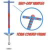 imageNew Bounce Pogo Stick for Kids  Pogo Sticks 40 to 80 Lbs  Sport Edition Quality Easy Grip PogoStick for Hours of Wholesome FunBlue  Red
