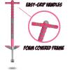 imageNew Bounce Pogo Stick for Kids  Pogo Sticks 40 to 80 Lbs  Sport Edition Quality Easy Grip PogoStick for Hours of Wholesome FunPink