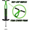 imageNew Bounce Pogo Stick for Kids  Pogo Sticks for Ages 9 and Up 80 to 160 Lbs  Pro Sport Edition Quality Easy Grip PogoStick for Hours of Wholesome FunBlack  Green