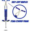 imageNew Bounce Pogo Stick for Kids  Pogo Sticks for Ages 9 and Up 80 to 160 Lbs  Pro Sport Edition Quality Easy Grip PogoStick for Hours of Wholesome FunBlue  Grey