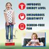 imageNew Bounce Pogo Stick for Toddlers  Foam Jumper for Age 345678  Outdoor Jumping Toys  Birthday Gift for Toddler Girls and BoysRed