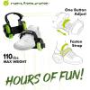 imageNewBounce Heel Wheel Skates  Jet Wheelies for Shoes  Adjustable Roller Heel Skates for Kids  One Size Fits MostGreen
