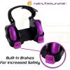 imageNewBounce Heel Wheel Skates  Jet Wheelies for Shoes  Adjustable Roller Heel Skates for Kids  One Size Fits MostPurple