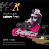 imageNewBounce Inline Skates for Girls and Boys  Outdoor Adjustable Roller Skates for Boys Ages 812 for Beginners ampamp Advanced Great for Kids ampamp Teens  PinkLarge 69 US