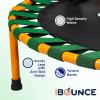 imageNewBounce Mini Trampoline  Foldable Trampoline for Children and Adults  Fitness Rebounder Trampoline  Holds Up to 150220 Lbs36 with Handlebar