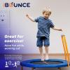 imageNewBounce Mini Trampoline  Foldable Trampoline for Children and Adults  Fitness Rebounder Trampoline  Holds Up to 150220 Lbs36 with Handlebar