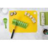 imageSushi Making Kit  Silicone Mat Rice Paddle Cutting Mold Recipe Book 7x7 Inch Green Solid Dishwasher Safe Sushi Making Plate9x95 Inch