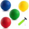 imageNew Bounce Dodgeball Balls  Heavy Duty Set of 4 PG DodgeBall Balls for Kids and Adults Official Size for Dodgeball and Handball  Perfect for Camps and SchoolsBlue Red Yellow Green
