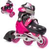 imageNew Bounce Roller Skates for Little Kids  Shoe Size EU 2831 US Kids Junior Size 811 2in1 Roller Skates for Girls Converts from TriWheel to Inline Skates  Rollerskates for BeginnerPink