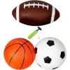 imageNew Bounce Soft Sports Balls for Toddlers  Set of 3 5quot Balls Basketball Football and Soccer  Outdoor Playground Mini PVC Balls