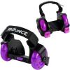 imageNewBounce Heel Wheel Skates with Lights  Jet Wheelies for Shoes  Adjustable Roller Heel Skates for Kids  One Size Fits MostPurple