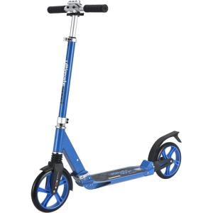 imageNew Bounce Kick Scooter  Big Wheel Scooters for Ages 8 and Up with Adjustable Handlebar  The Ultimate Sport Scooter is Perfect for Bigger Children and Adults Weight Limit 200LbsBlue