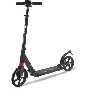 imageNew Bounce Kick Scooter  Big Wheel Scooters for Ages 8 and Up with Adjustable Handlebar  The Ultimate Sport Scooter is Perfect for Bigger Children and Adults Weight Limit 200LbsBlack