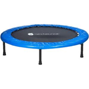 imageNewBounce Mini Trampoline  Foldable Trampoline for Children and Adults  Fitness Rebounder Trampoline  Holds Up to 150220 Lbs40 Trampoline